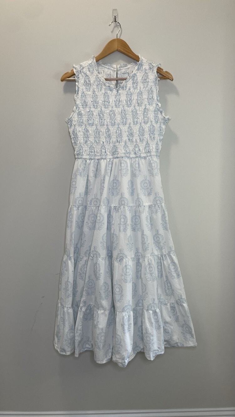 Society Social x Crown & Ivy The Newport Dress Smocked Coastal Chic Cottage 8